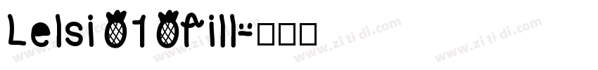 Lelsi 1 fill字体转换
